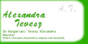 alexandra tevesz business card